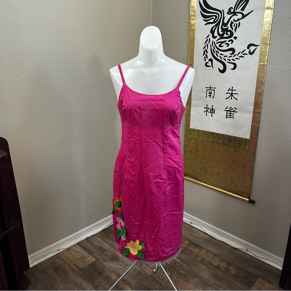 Lilly Pulitzer Vtg Beaded Pink Dress | Sz 8